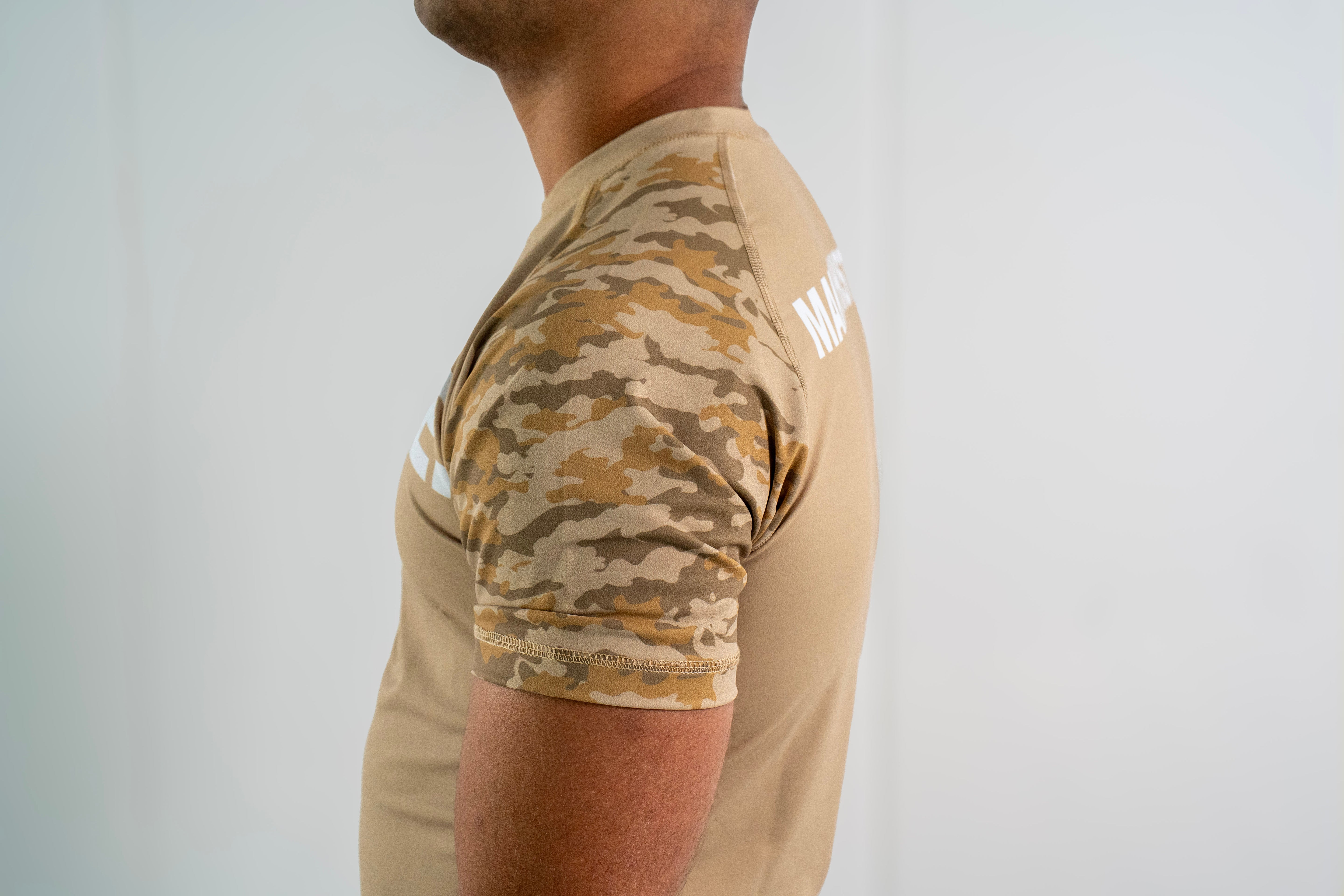 Rash Guard Top - Beige Camo