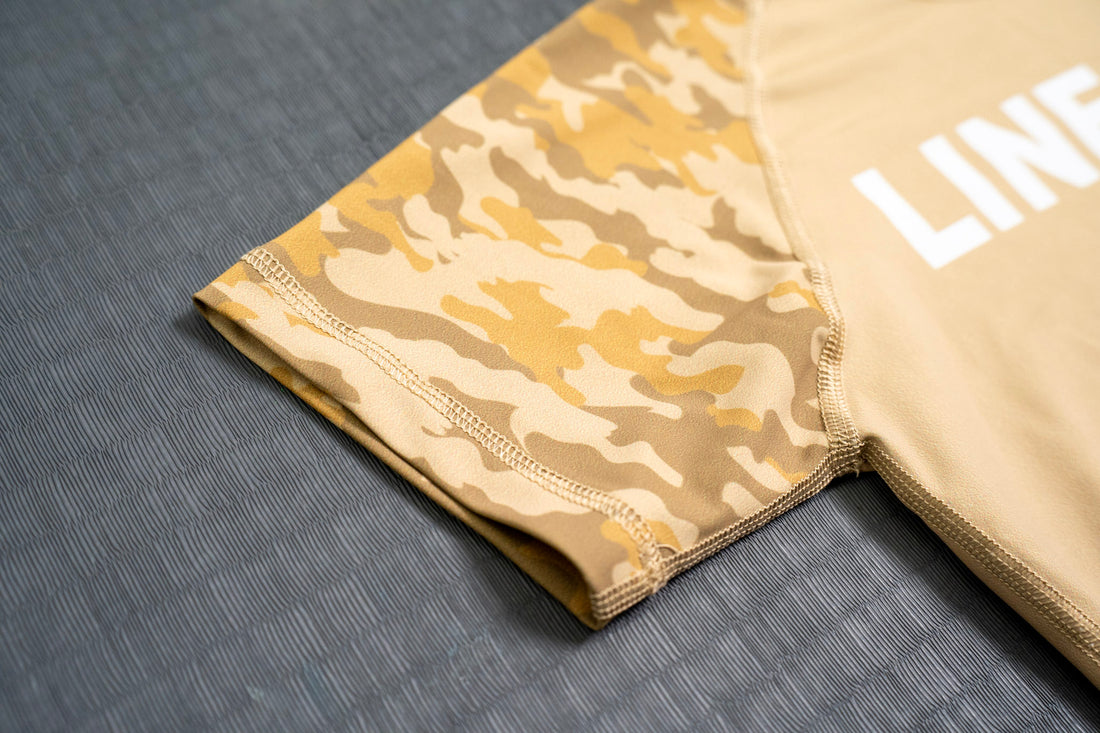 Rash Guard Top - Beige Camo